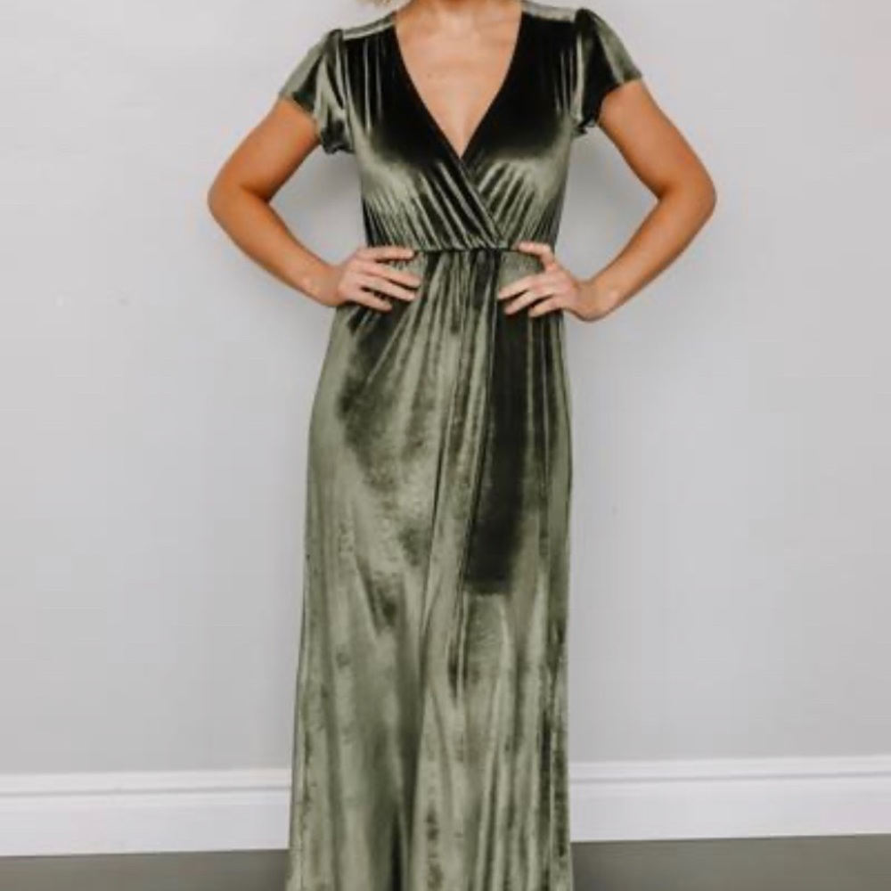 Velvet maxi dress